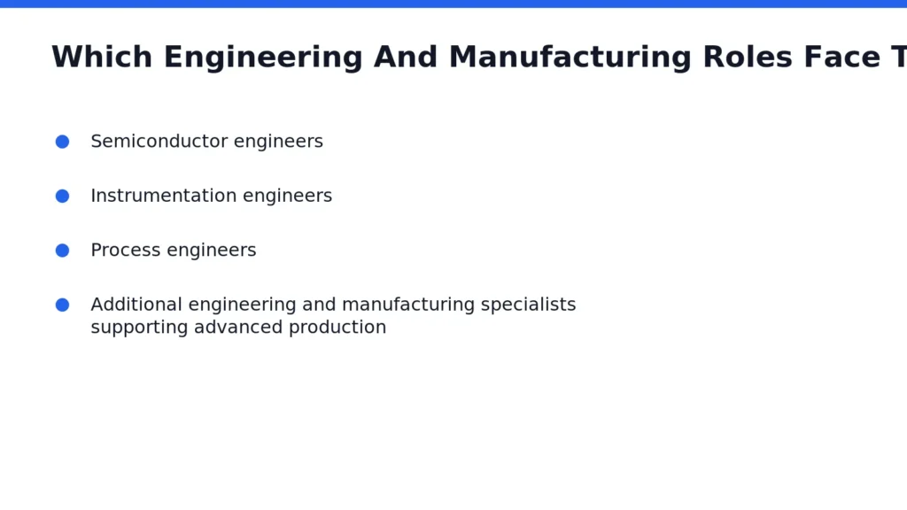 Engineering and manufacturing roles under the most hiring pressure in Singapore's advanced manufacturing sector
